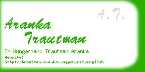 aranka trautman business card